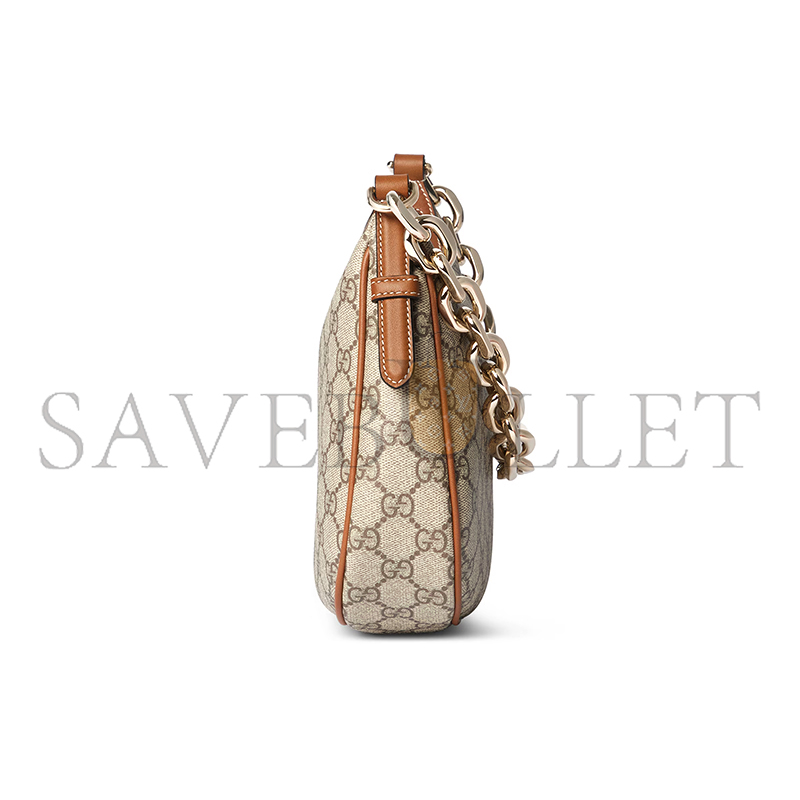 GUCCI GG EMBLEM MEDIUM SHOULDER BAG 815409 (25.5*20*5cm) GUCCI GG EMBLEM MEDIUM SHOULDER BAG 815409 (25.5*20*5cm)